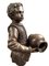 Estatuas de fuente Isabelinas grandes de bronce, siglo XX. Juego de 2, Imagen 3