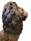 Sitzende Löwen aus gegossener Bronze, 20. Jh., 2er Set 5