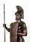 Lebensgroßer römischer Gladiator aus Bronze mit Speer 2