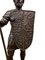 Lebensgroßer römischer Gladiator aus Bronze mit Speer 4