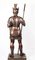 Lebensgroßer römischer Gladiator aus Bronze mit Speer 7