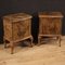 Italian Bedside Tables in Walnut, Burl, Maple and Fruitwood, Set of 2 3