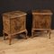 Italian Bedside Tables in Walnut, Burl, Maple and Fruitwood, Set of 2, Image 3