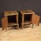 Italian Bedside Tables in Walnut, Burl, Maple and Fruitwood, Set of 2 6