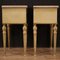 Louis XVI Style Italian Lacquered & Gilded Bedside Tables, 20th-Century, Set of 2 6