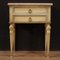 Louis XVI Style Italian Lacquered & Gilded Bedside Tables, 20th-Century, Set of 2 10