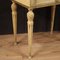 Tables de Chevet Style Louis XVI Laquées et Dorées, Italie, 20ème Siècle, Set de 2 3