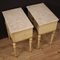 Louis XVI Style Italian Lacquered & Gilded Bedside Tables, 20th-Century, Set of 2 8