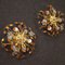 French Wall Lights in Golden Metal with Colored Glass, 20th-Century, Set of 2, Image 10