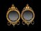English Regency Convex Mirrors, 1820s, Set of 2 2