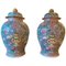 Large Famille Rose Ginger Jars by Samson, Set of 2 1