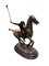 Statua di giocatore di polo in bronzo, XX secolo, Immagine 5