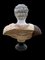 Buste de Figure Romaine du 20ème Siècle Sculpté en Marbre de Carrare Blanc et Onyx Africain 11