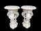 Large 20th Century Hand-Carved Marble Planters, Set of 2 3