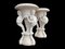 Large 20th Century Hand-Carved Marble Planters, Set of 2 5