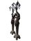 Große figurative Bronze Torchère Lampen, 1920er, 2er Set 7