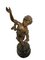 Querubín infantil de bronce con base de mármol, siglo XX, Imagen 9