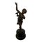 Bronze Cherub Child on Marble Base, 20th-Century, Image 1