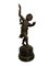 Querubín infantil de bronce con base de mármol, siglo XX, Imagen 4