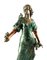 Figure de Dame en Bronze Peinte à Froid, France, 20ème Siècle sur Socle en Marbre 12