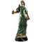 20th Century French Cold Painted Bronze Figure of Lady in Robes on Marble Base, Image 1