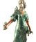 20th Century French Cold Painted Bronze Figure of Lady in Robes on Marble Base, Image 5