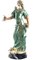 20th Century French Cold Painted Bronze Figure of Lady in Robes on Marble Base, Image 3