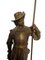 Estatuas de caballeros de bronce, siglo XIX. Juego de 2, Imagen 6