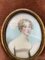 Wooden-Framed Picture of English Lady in White Frock, 19th-Century 4