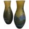 Cameo-Cut Glass Vases, 20th-Century, Set of 2 1