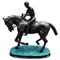 Französische Bronze Pferd und Jockey Statue, 20. Jh 1