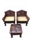 Chinese Carved Armchairs and Table, 20th Century, Set of 2 2