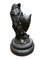 Statuette di gufo in bronzo, XX secolo, Immagine 4