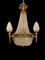20th-Century Ormolu and Glass Tent and Bag Chandelier 2