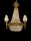 20th-Century Ormolu and Glass Tent and Bag Chandelier, Image 2