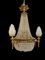 20th-Century Ormolu and Glass Tent and Bag Chandelier, Image 13