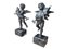 Large 20th Century Bronze Cherub Fountains with Fish, Set of 2, Image 14