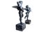 Large 20th Century Bronze Cherub Fountains with Fish, Set of 2 5