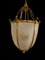 Large 20th-Century Hanging Frosted Glass and Ormolu Lantern 8