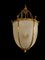 Large 20th-Century Hanging Frosted Glass and Ormolu Lantern 11