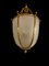 Lanterna grande in vetro satinato e bronzo dorato, XX secolo, Immagine 10