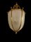 Large 20th-Century Hanging Frosted Glass and Ormolu Lantern 10