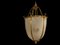 Large 20th-Century Hanging Frosted Glass and Ormolu Lantern 2