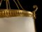 Large 20th-Century Hanging Frosted Glass and Ormolu Lantern 7