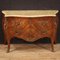 French Inlaid Dresser with Marble Top, 20th Century 1