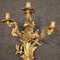 Französische Louis XV Wandlampen aus vergoldeter Bronze, 20. Jh., 2er Set 9