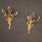 Louis XV Style French Wall Lights in Gilt Bronze, 20th-Century, Set of 2 2