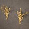 Französische Louis XV Wandlampen aus vergoldeter Bronze, 20. Jh., 2er Set 5