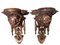 Wooden Carved Wall Sconces with Cherub Faces, 20th Century 2