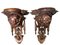 Wooden Carved Wall Sconces with Cherub Faces, 20th Century, Image 2